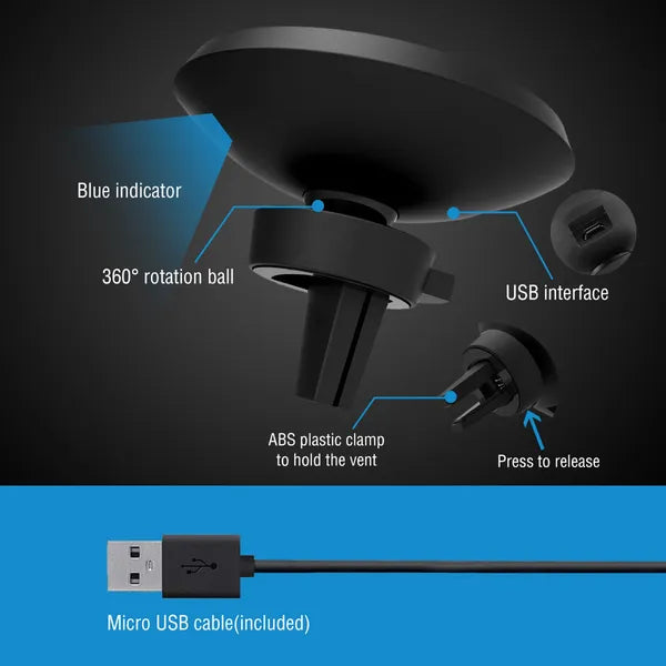 Magnetic Wireless Car Charger Mount