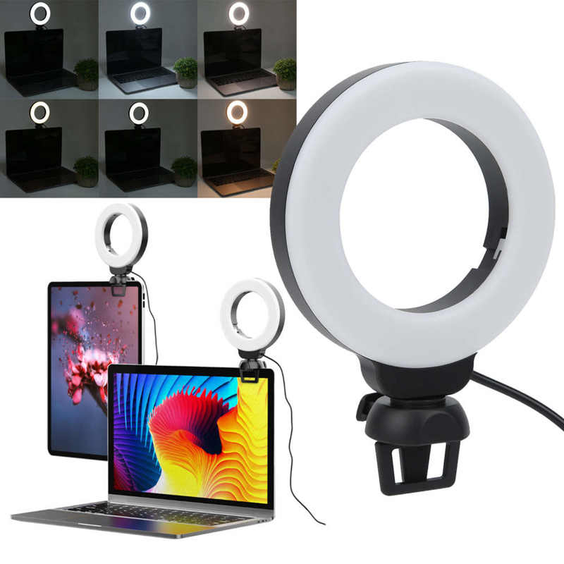 USB LED Ring Light with Phone Holder