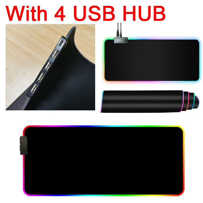RGB Mouse Pad with Cable - Steadfast carpenters shop
