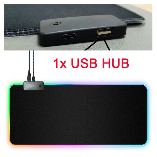 RGB Mouse Pad with Cable - Steadfast carpenters shop